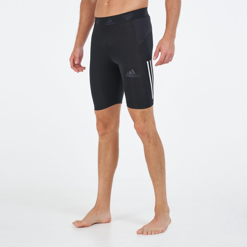 adidas Men's Techfit 3-Stripes Short Tights