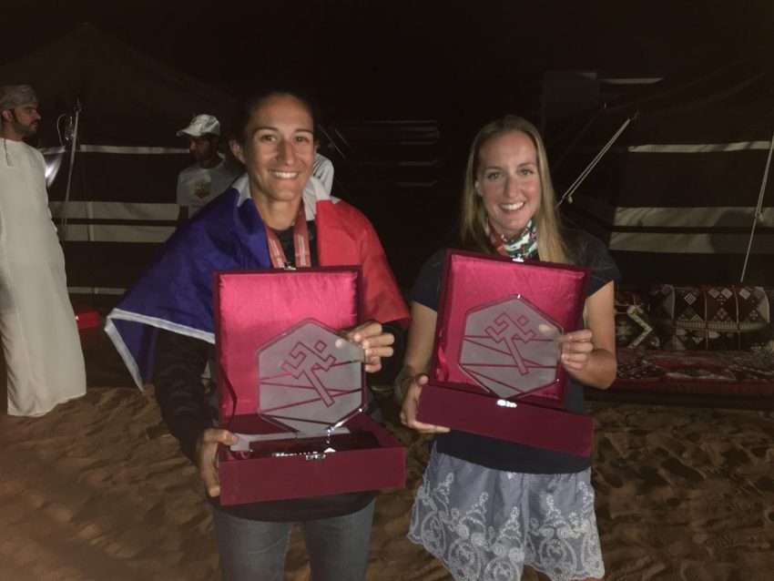 second and third female oman desert marathon 2018