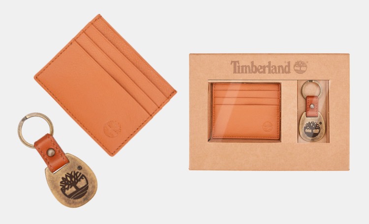 Timberland Card Case And Key Pendant Gift Case