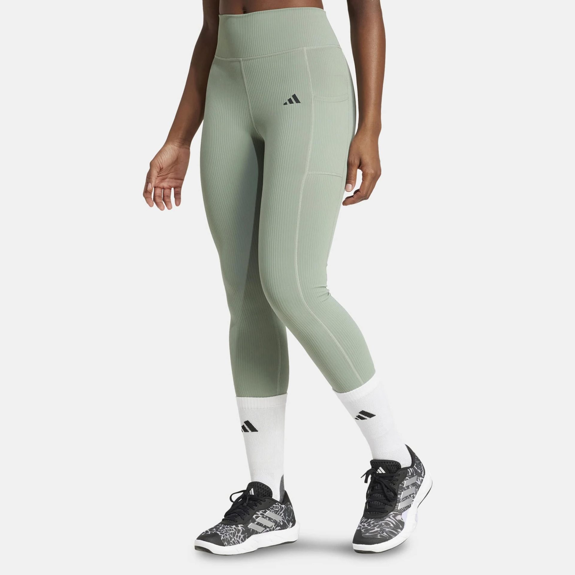 adidas Women's Optime Rib 7/8 Training Leggings
