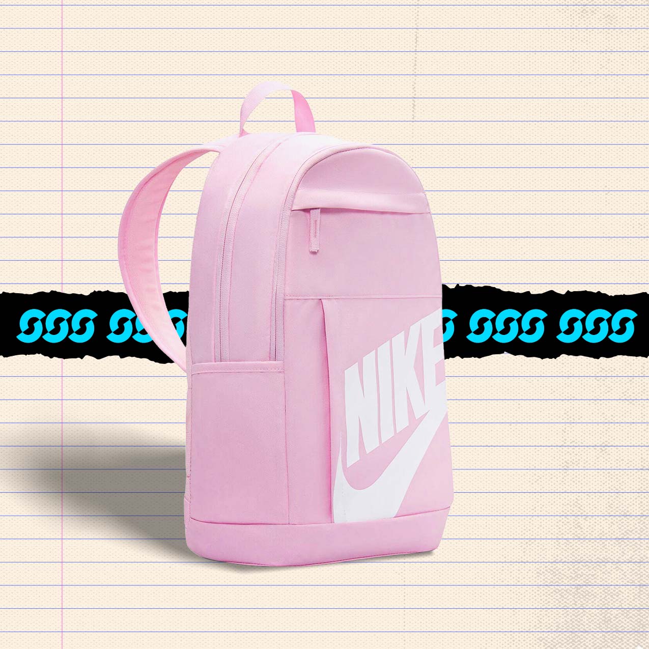Pink Nike Kids' Classic Backpack, 21L school bag for girls