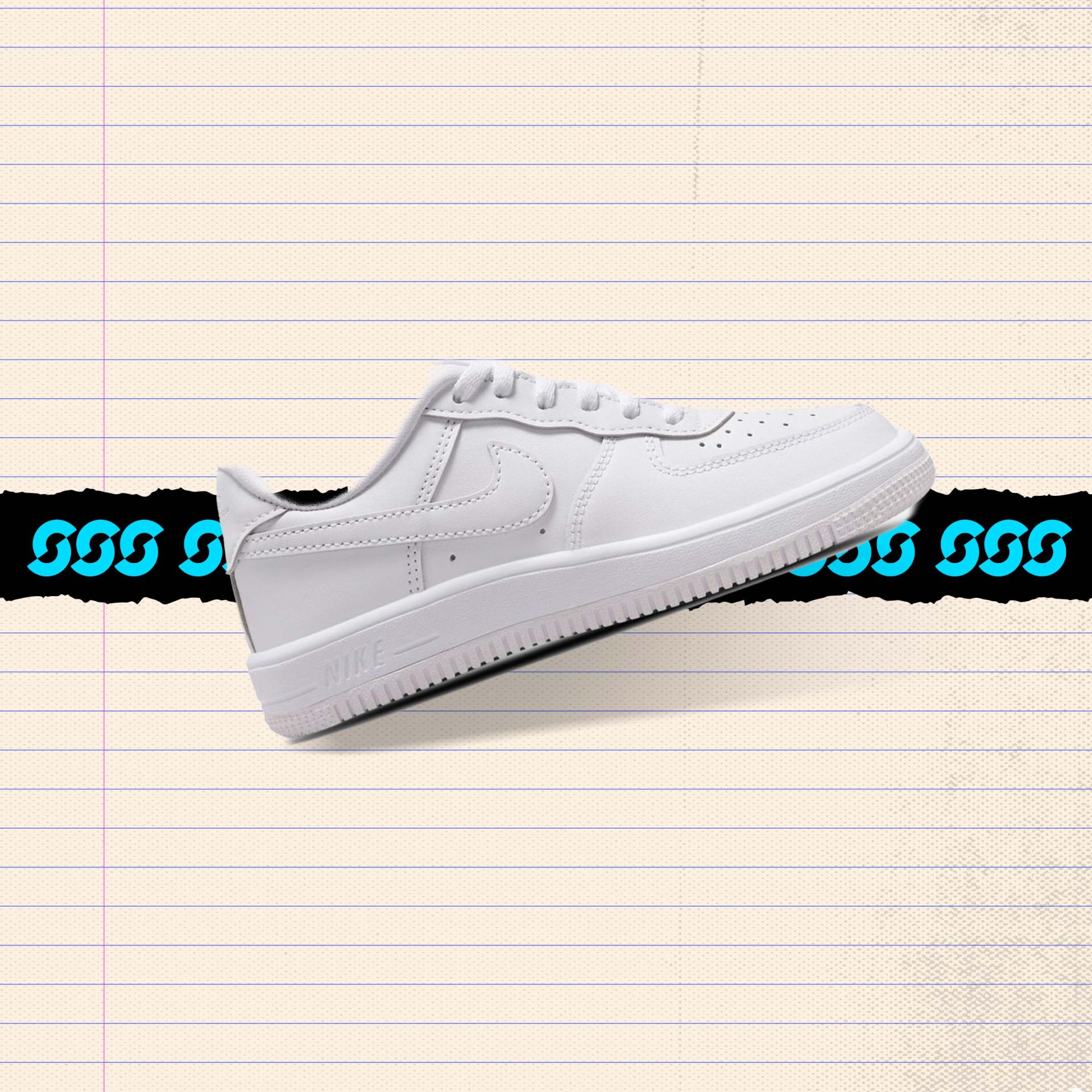 Classic white low-top leather sneaker with white laces and white sole, side profile view — white PE shoes for school