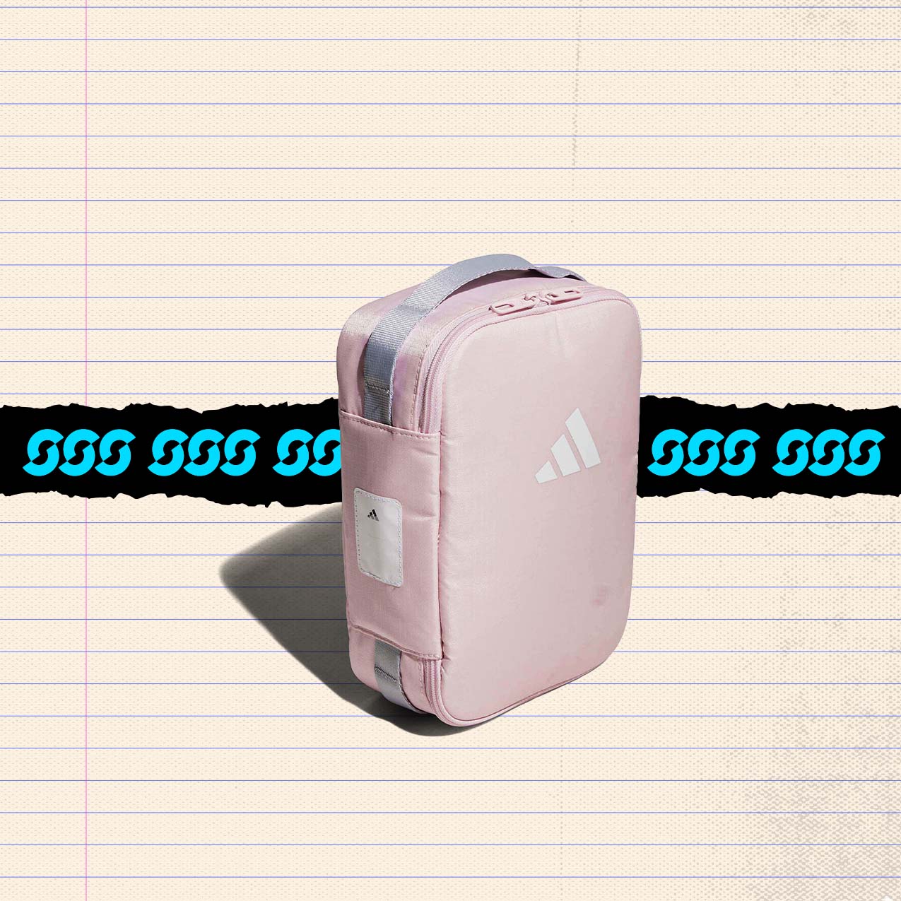 Pink Adidas cooler bag for school lunches